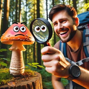 Hunting for mushrooms!