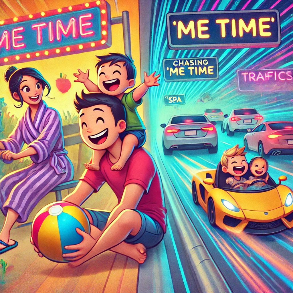 "Me Time" is a crutch that Americans use all to much. Stop being lazy and spend time with your kids!