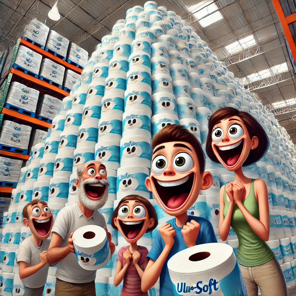 The Ultra-Soft Toilet Paper Mountain
