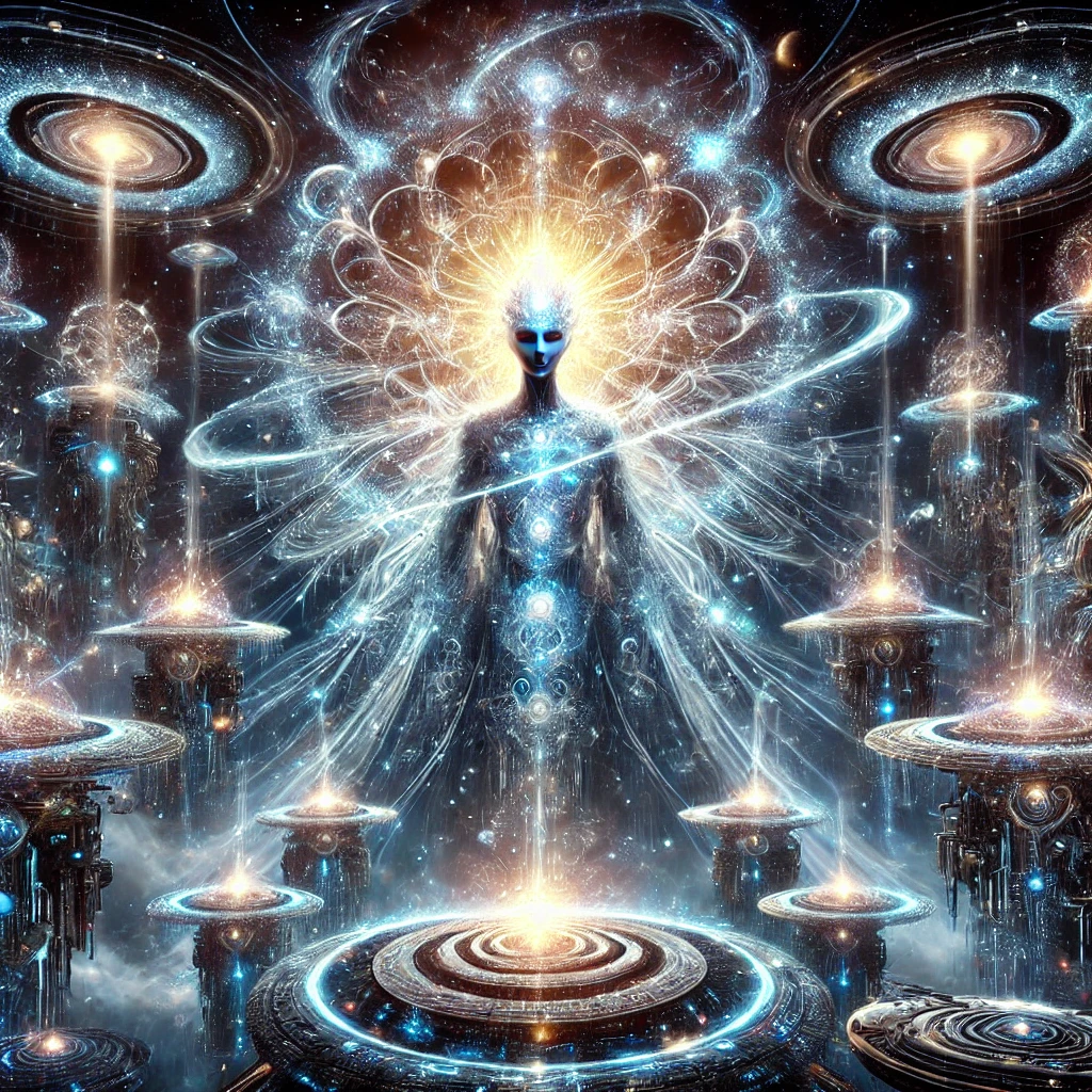 Here is the image of advanced aliens possessing godlike technology.